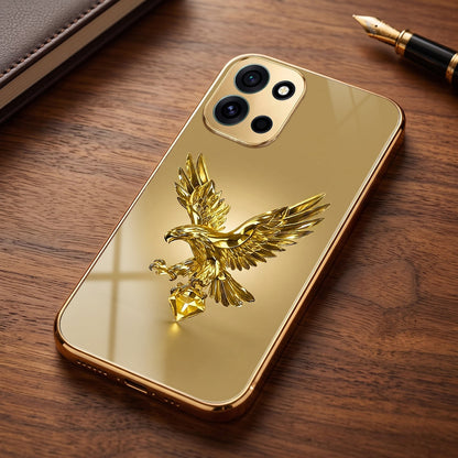 OnePlus Nord 6 5G Golden Eagle Gold Electroplated Glass Phone Back Case