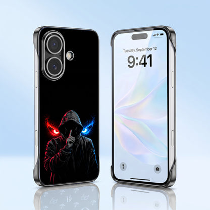 iPhone 16 Plus 5G Hooded Shadow Black Printed  Frameless Back Case