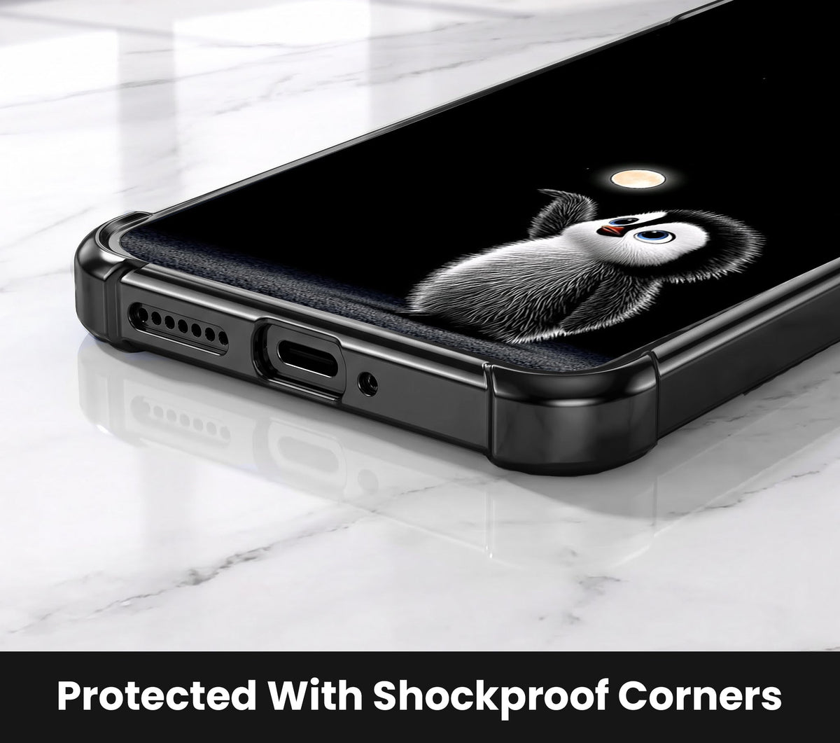 Motorola Edge 60 Pro 5G Moonlight Penguin Airbags Printed Back Case