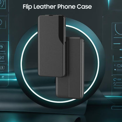 Motorola Edge 50 Pro 5G Luxury Half Window Leather Flip Case