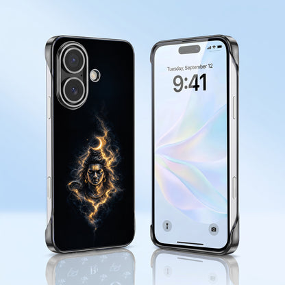 iPhone 16 5G Devine Mahadev Black Printed  Frameless Back Case