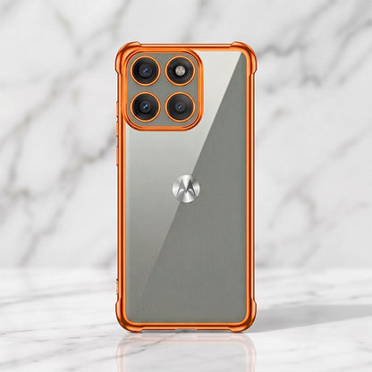 Motorola Edge 60 Pro 5G Premium Shockproof Transparent Airbag Cosmic Orange Case