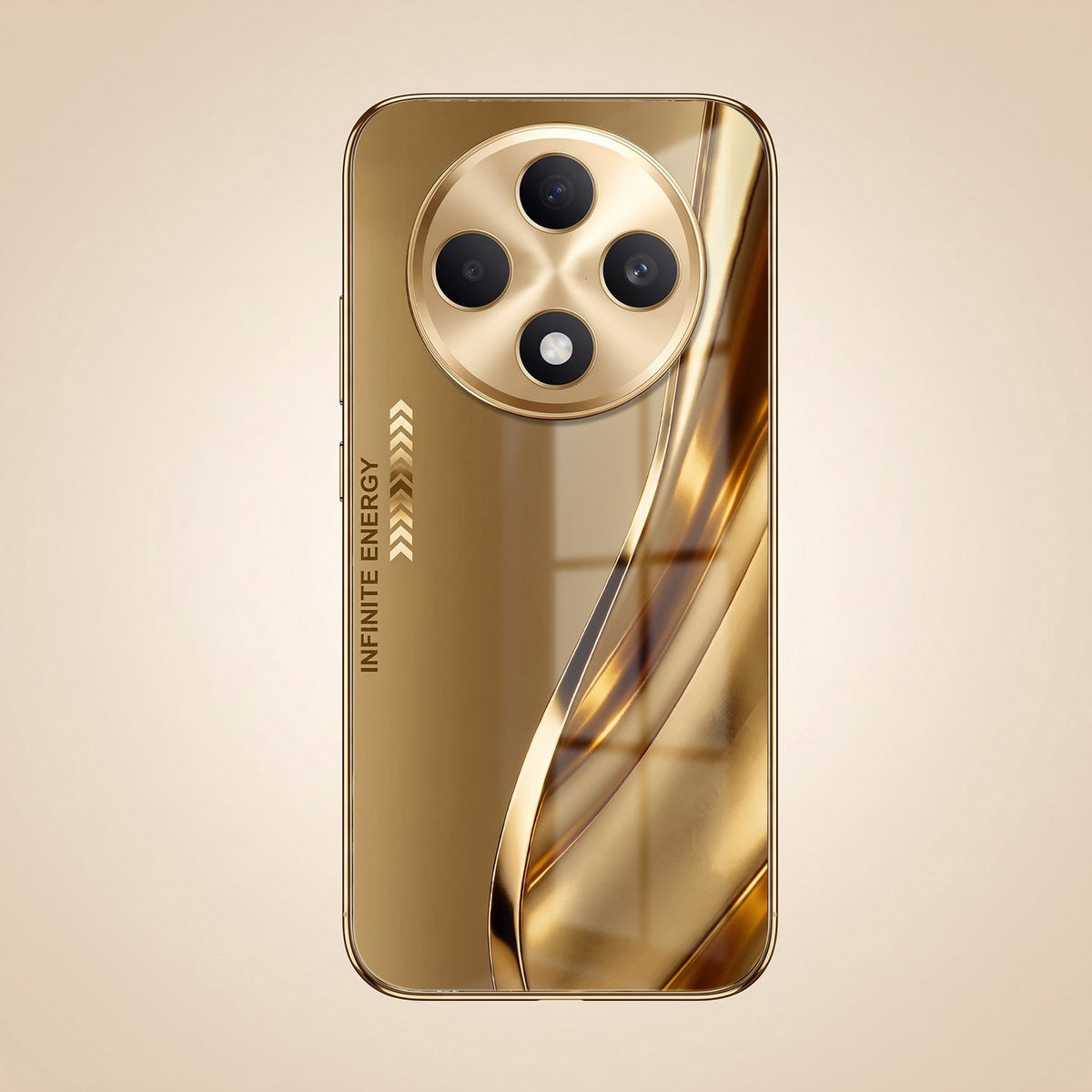 Oppo F27 Pro+ 5G Luxury Infinity Energy Gold Electroplated Glass Phone Case