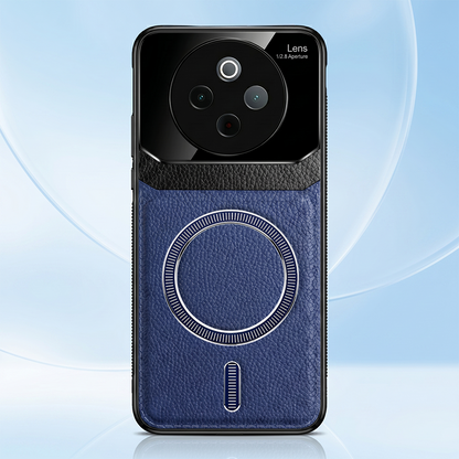 Vivo T4 5G Premium Magsafe Magnetic Leather Lens Protective Case