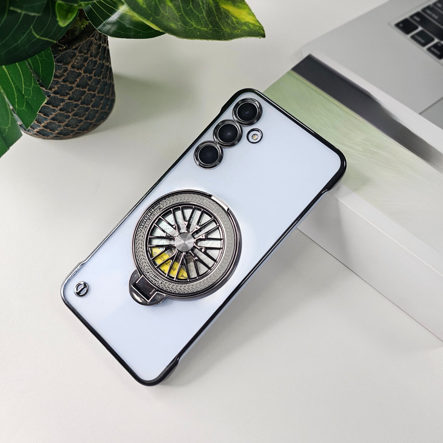 Samsung Galaxy S23+ 5G Porsche® Wheel Frameless Case