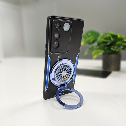 Vivo V27 5G Best Selling Stress Buster Wheel Aluminium Metal Scratch Resistant Back Case