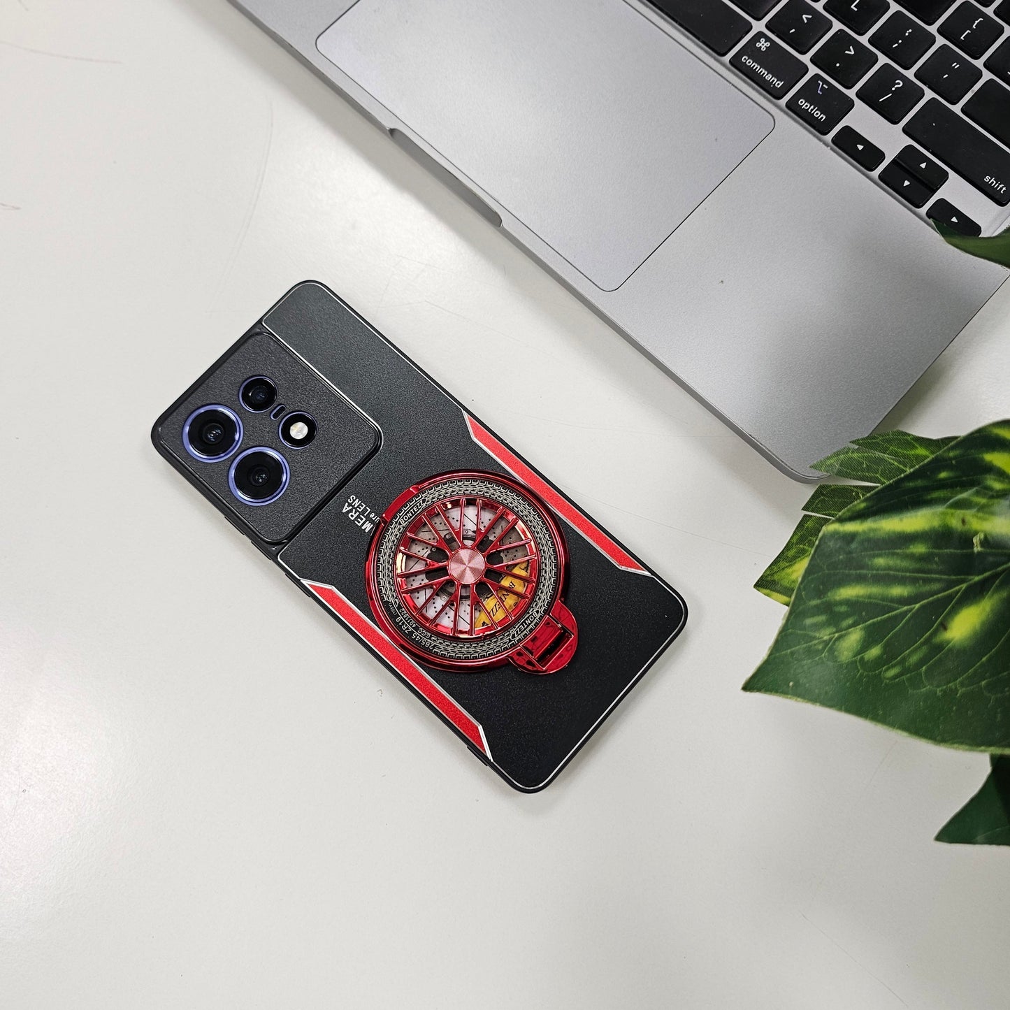 Motorola Edge 50 Pro 5G Best Selling Stress Buster Wheel Aluminium Metal Scratch Resistant Back Case
