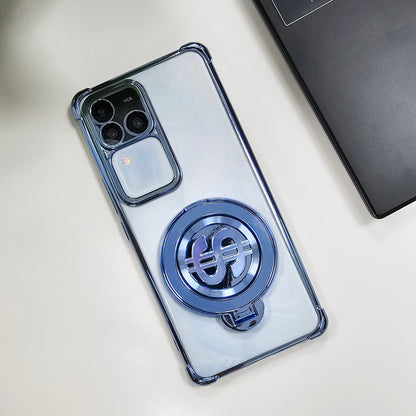 Vivo V30 Pro 5G Four Corner Airbags 100% Original Astro Money Magnet Rotating Dollar Case