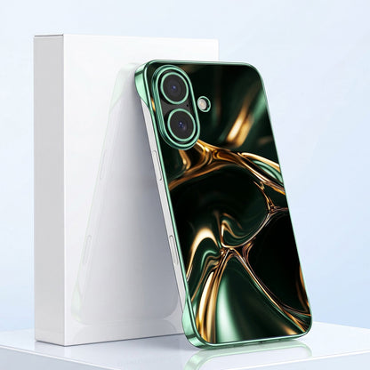 iPhone 16 Plus 5G Royal Fusion Green Printed  Frameless Back Case