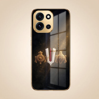 OnePlus Nord 6 5G Royal Heritage Edition Gold Electroplated Glass Phone Back Case