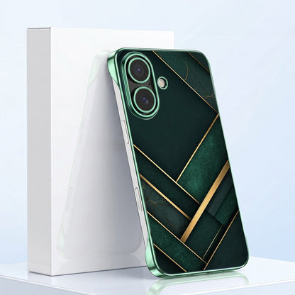 iPhone 16 Plus 5G Emerald Royale Green Printed  Frameless Back Case
