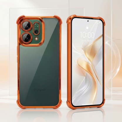 Oppo Reno 14 5G Premium Shockproof Transparent Airbag Cosmic Orange Case