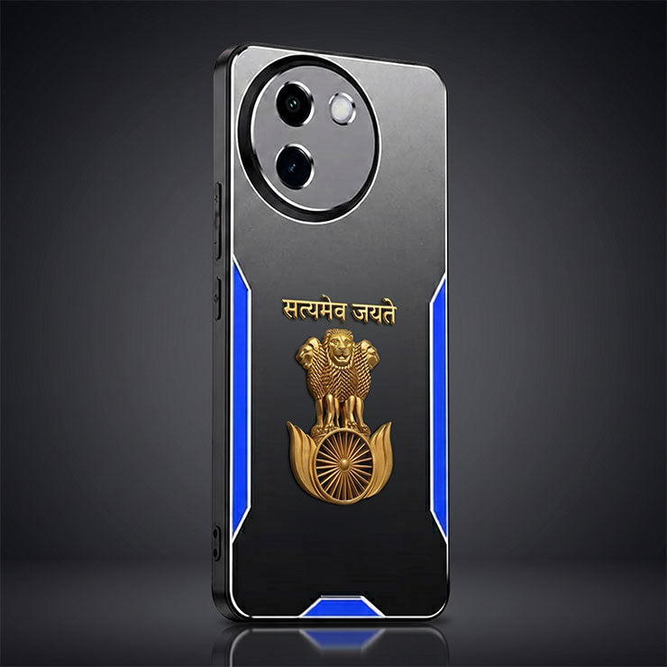 Vivo V30e 5G Satyamev Jayate 3D Metal Aluminium Back Case
