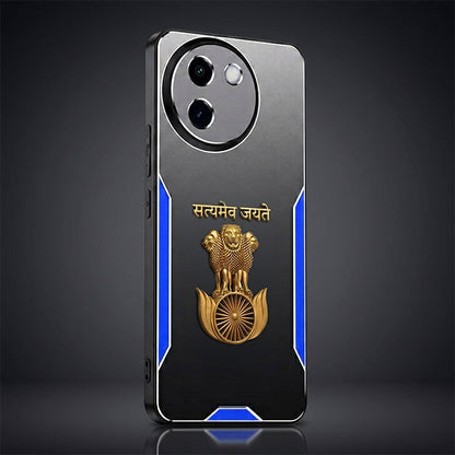 Vivo V30e 5G Satyamev Jayate 3D Metal Aluminium Back Case