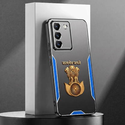 Vivo Y200e 5G Satyamev Jayate 3D Metal Aluminium Back Case