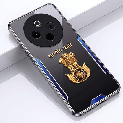 Vivo T4 5G Satyamev Jayate 3D Metal Aluminium Back Case