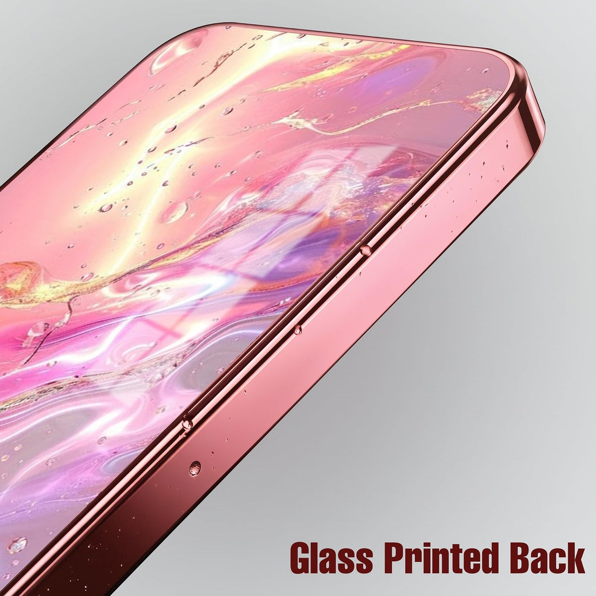 Samsung Galaxy A36 5G Pearl Aurora Pink Electroplated Glass Phone Back Case