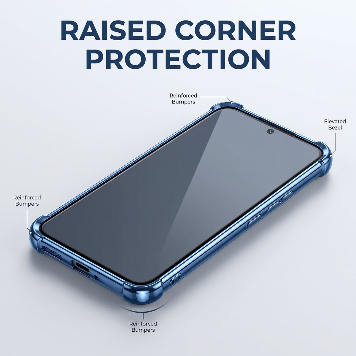 Oppo Reno 15 Pro Mini 5G Premium Crystal Blue Airbags Printed Back Case