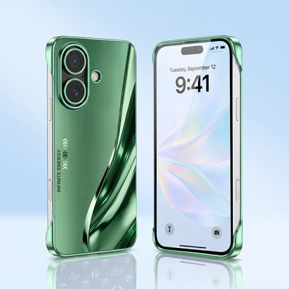 iPhone 16 Plus 5G Infinity Energy Green Printed  Frameless Back Case