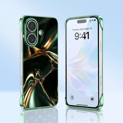 iPhone 16 Plus 5G Royal Fusion Green Printed  Frameless Back Case