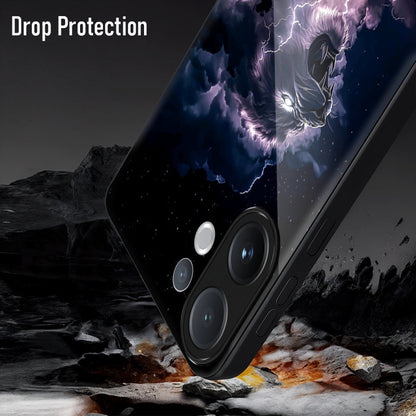 Vivo V60 5G Premium Acrylic Shockproof Glass Back Case (Storm King)