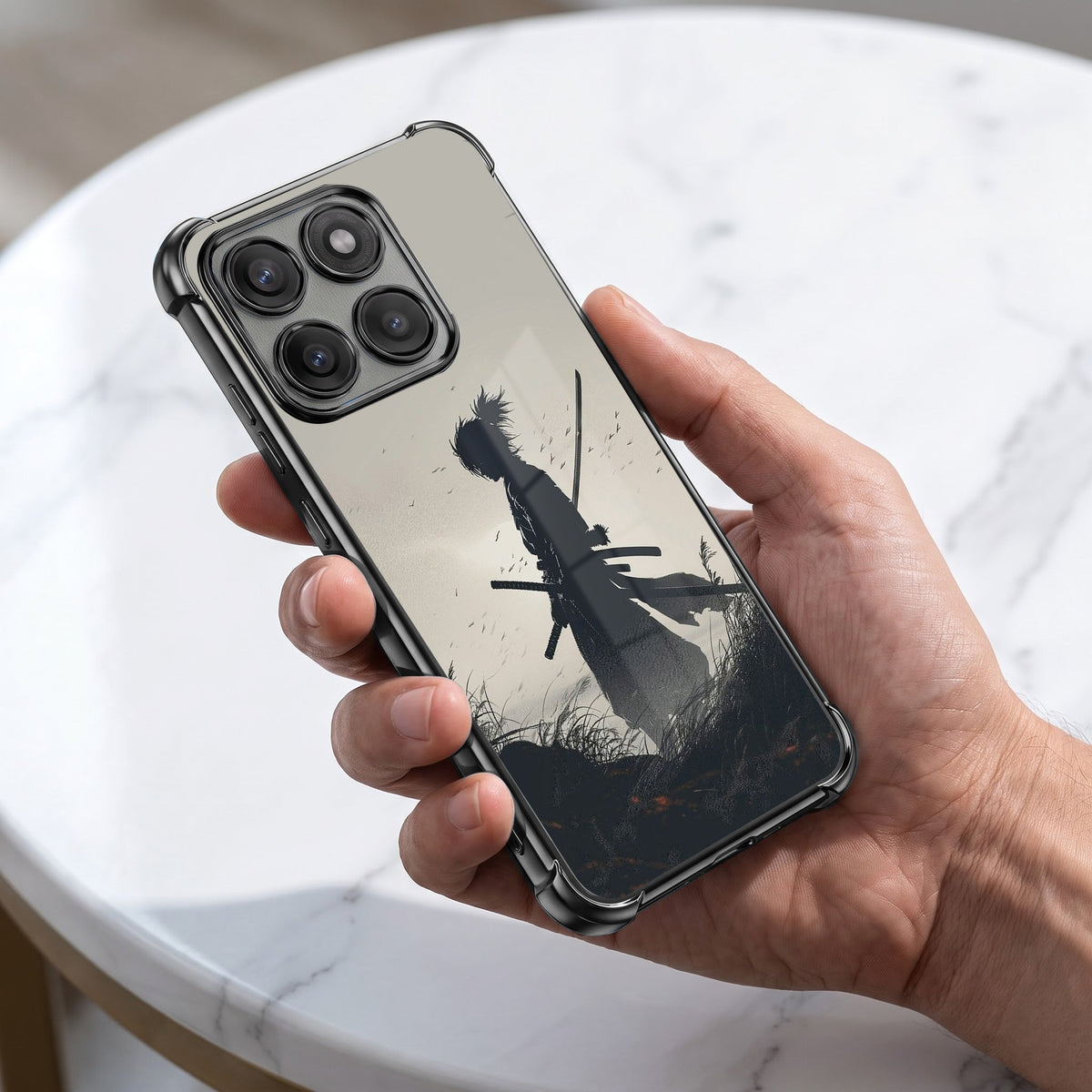 Motorola Edge 60 Pro 5G Shadow Samurai Airbags Printed Back Case