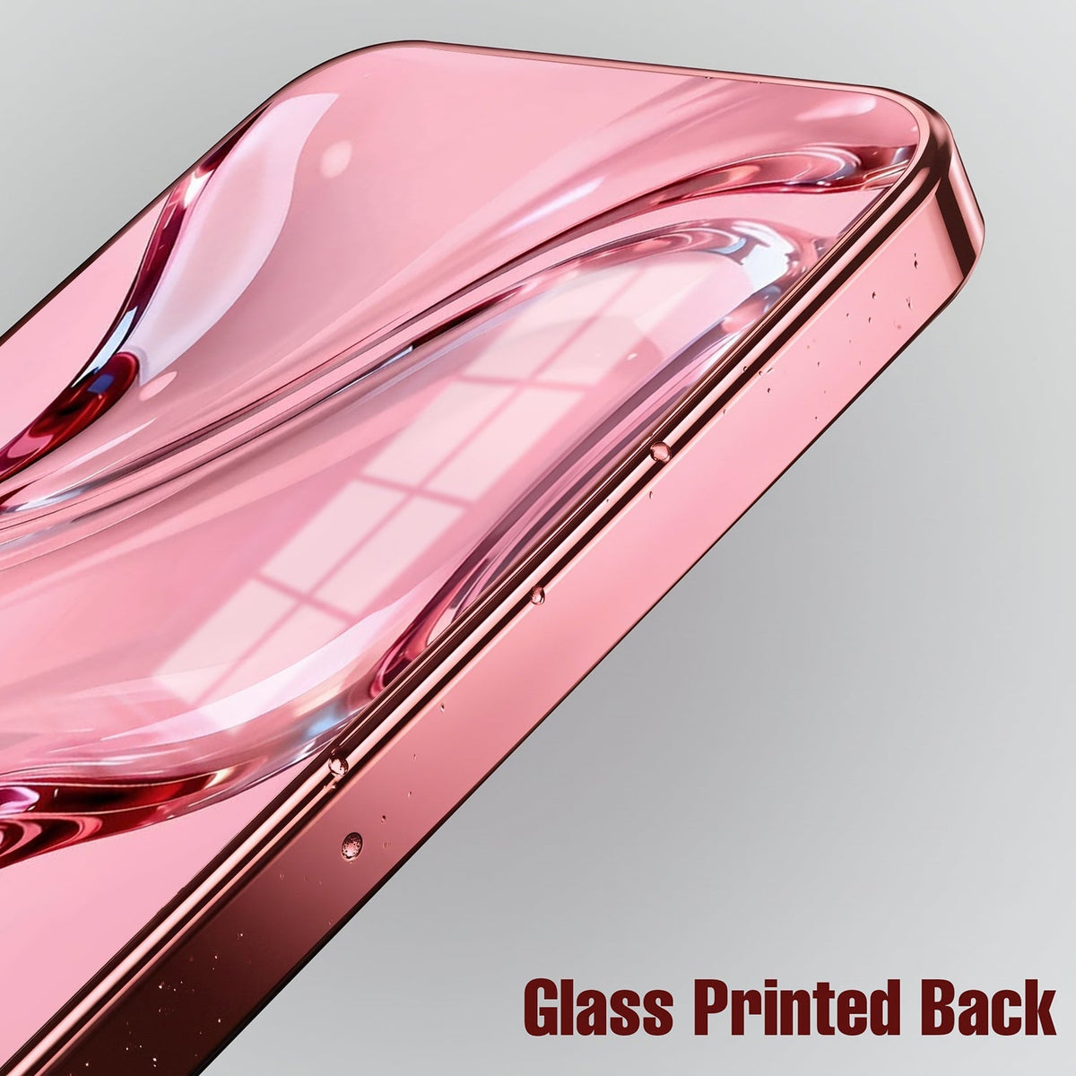 Samsung Galaxy A56 5G Crystal Wave Energy Pink Electroplated Glass Phone Back Case