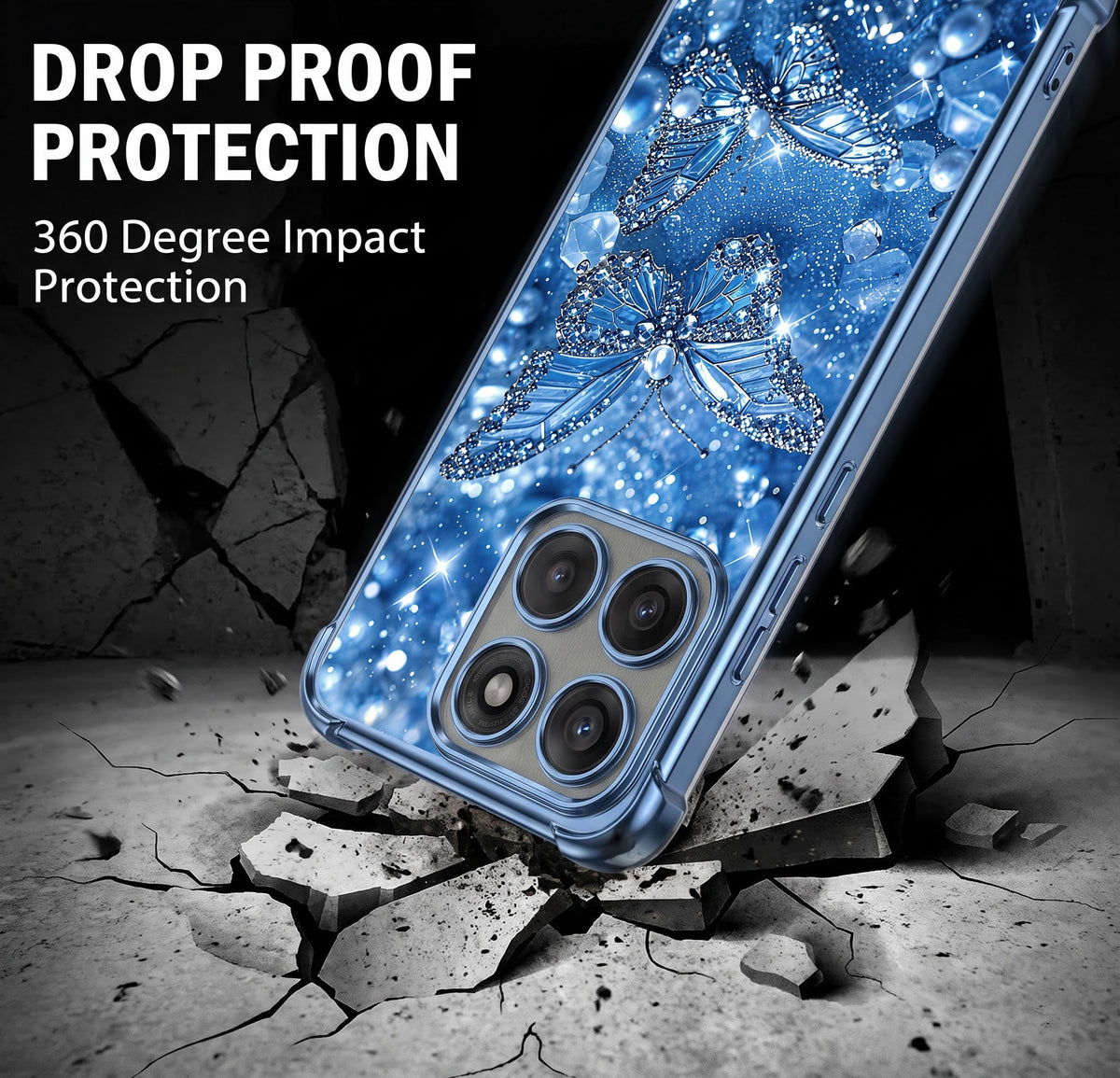 Motorola Edge 60 Pro 5G Butterfly Airbags Printed Back Case