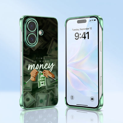 iPhone 16 Plus 5G Money Green Printed  Frameless Back Case