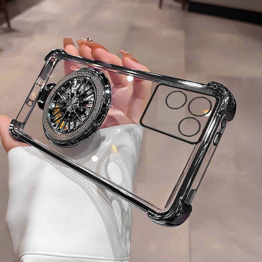 Vivo T2 Pro 5G Premium Stress Buster Wheel Rotating Shockproof Airbags Case