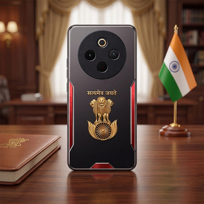 Vivo T4 5G Satyamev Jayate 3D Metal Aluminium Back Case