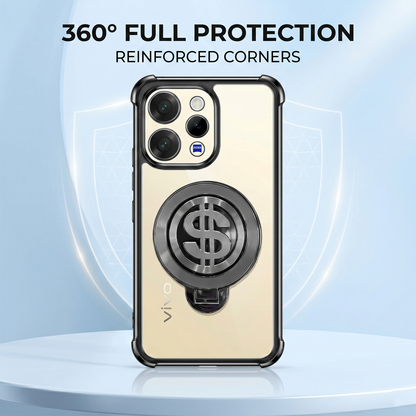Vivo V70 5G Four Corner Airbags 100% Original Astro Money Magnet Rotating Dollar Case