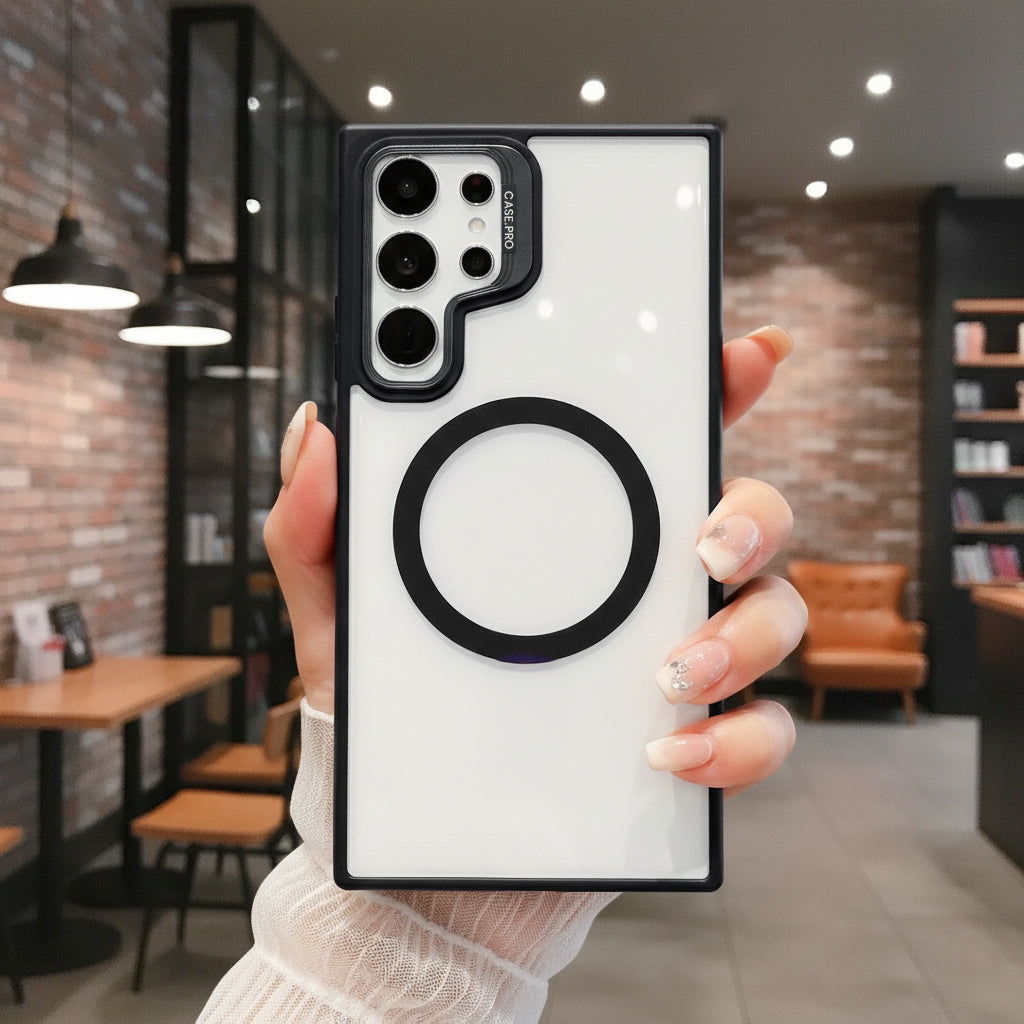 Samsung Galaxy S24/S25 Ultra 5G Magsafe Metal Camera Protector Stand Case