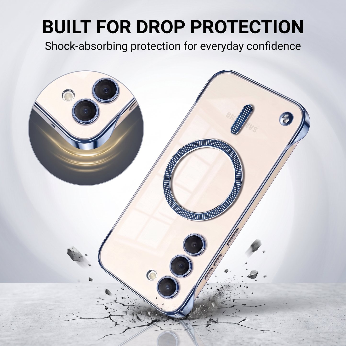 Samsung Galaxy S23+ 5G Frameless MagSafe Shockproof Case