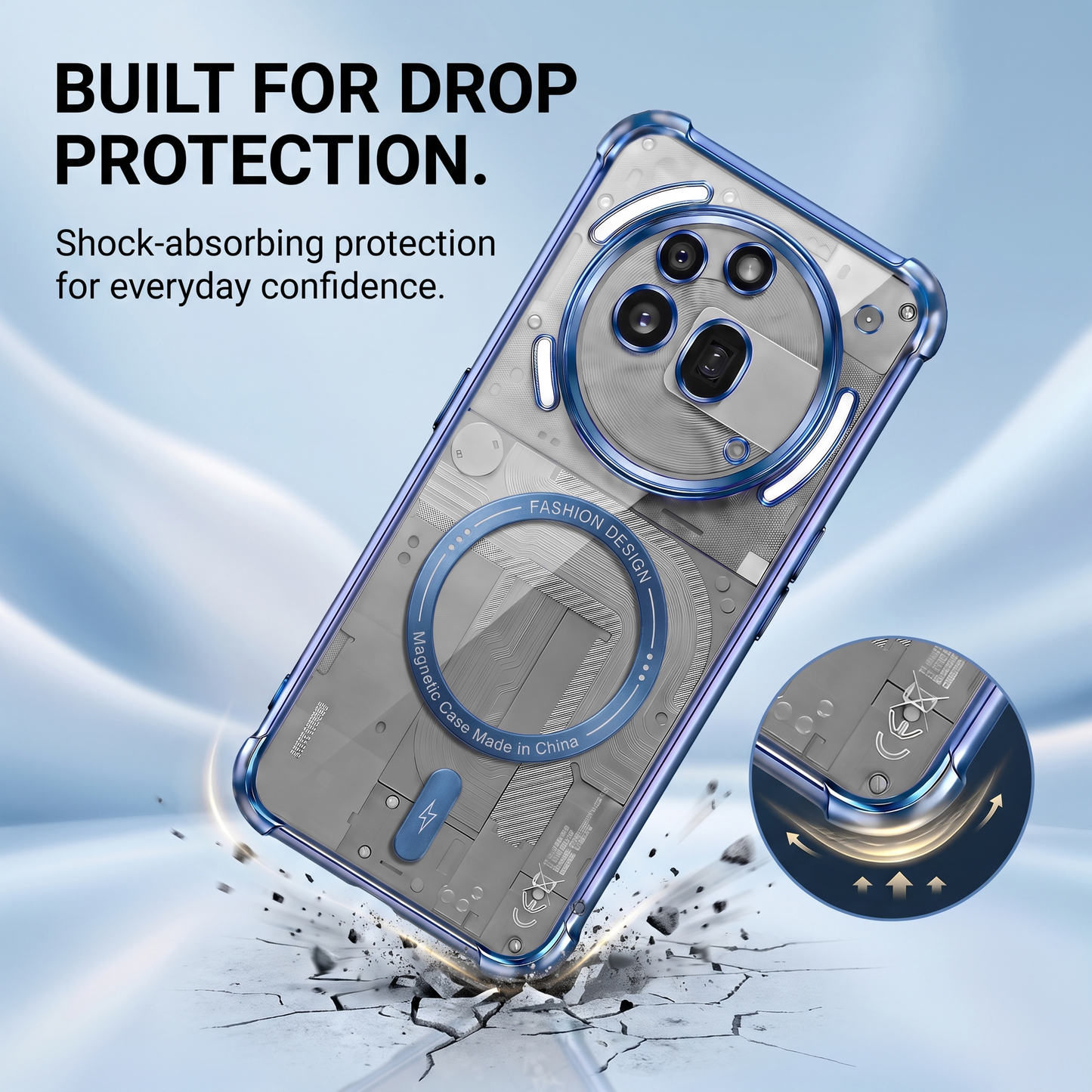 Nothing Phone 3a Pro 5G Premium Magnetic MagSafe Shockproof Airbag Case