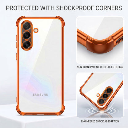 Samsung galaxy A36 5G Premium Shockproof Transparent Airbag Cosmic Orange Case