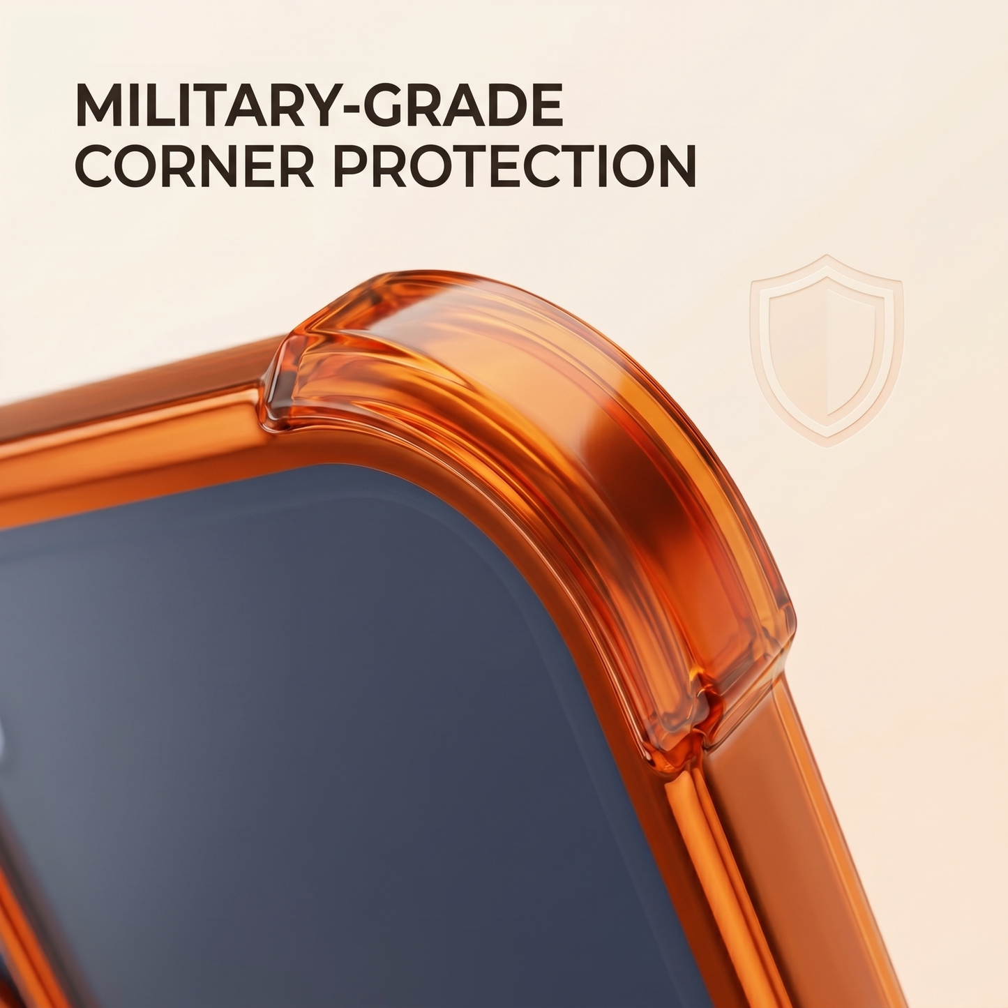 Vivo V70 FE 5G Premium Shockproof Transparent Airbag Cosmic Orange Case