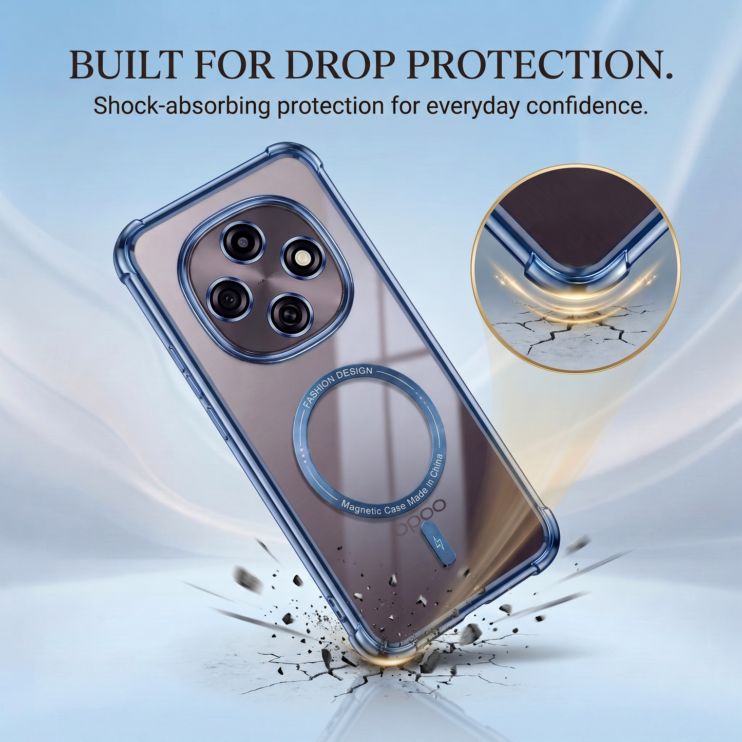 Oppo F31 Pro 5G Premium Magnetic MagSafe Shockproof Airbag Case