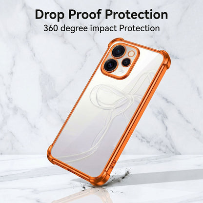 Oppo Reno 15 Pro Mini 5G Premium Shockproof Transparent Airbag Cosmic Orange Case