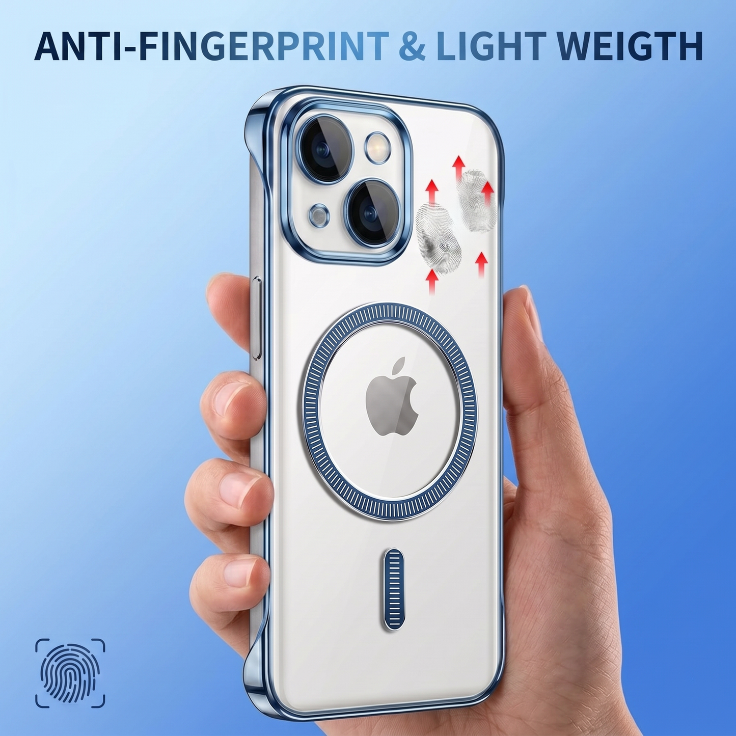 iPhone 15 Plus 5G Frameless MagSafe Shockproof Case