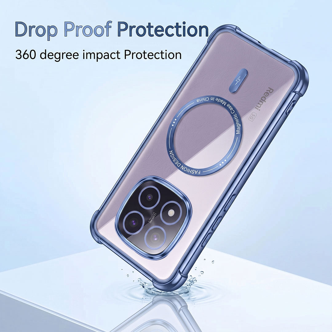 Redmi Note 14 Pro+ 5G Premium Magnetic MagSafe Shockproof Airbag Case