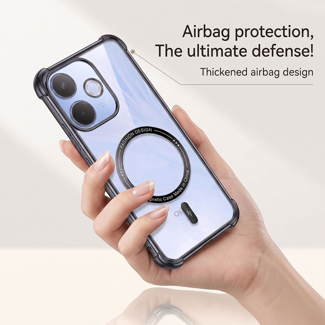 Oppo A5 Pro 5G Premium Magnetic MagSafe Shockproof Airbag Case