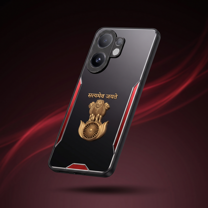 Vivo V60 5G Satyamev Jayate 3D Metal Aluminium Back Case