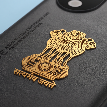 Vivo T3 Ultra 5G Satyamev Jayate Vegan Leather Back Case