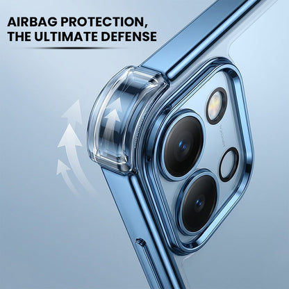 Vivo T5x 5G Anti-Yellow Electroplating Transparent Airbags Case