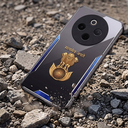 Vivo T4 5G Satyamev Jayate 3D Metal Aluminium Back Case