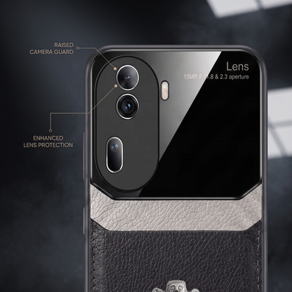 Oppo Reno 11 Pro 5G Satyamev Jayate 3D Metal Leather Back Case