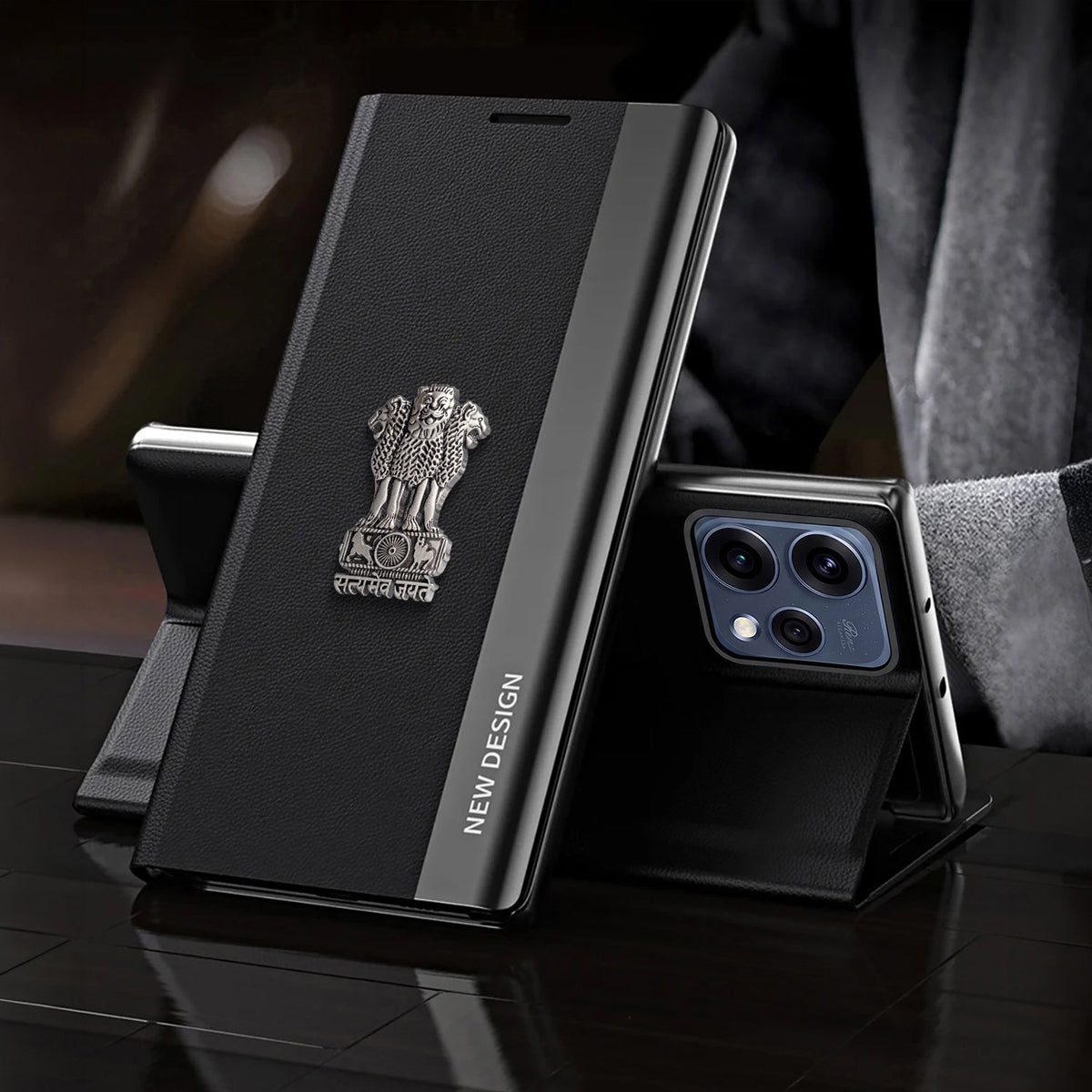 Oppo Reno 15 5G Satyamev Jayate Flip Leather Case