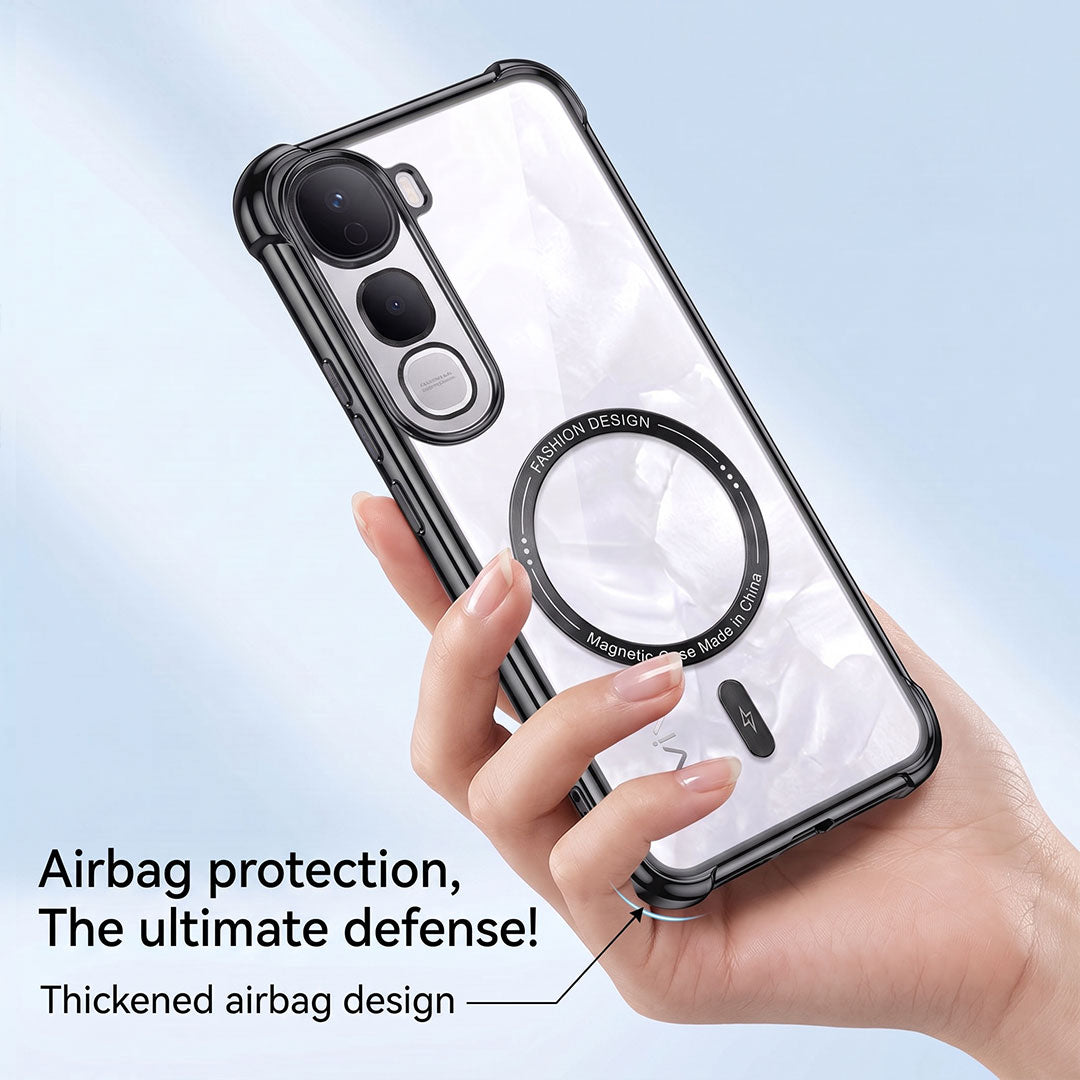 Vivo Y400 Pro 5G Premium Magnetic MagSafe Shockproof Airbag Case