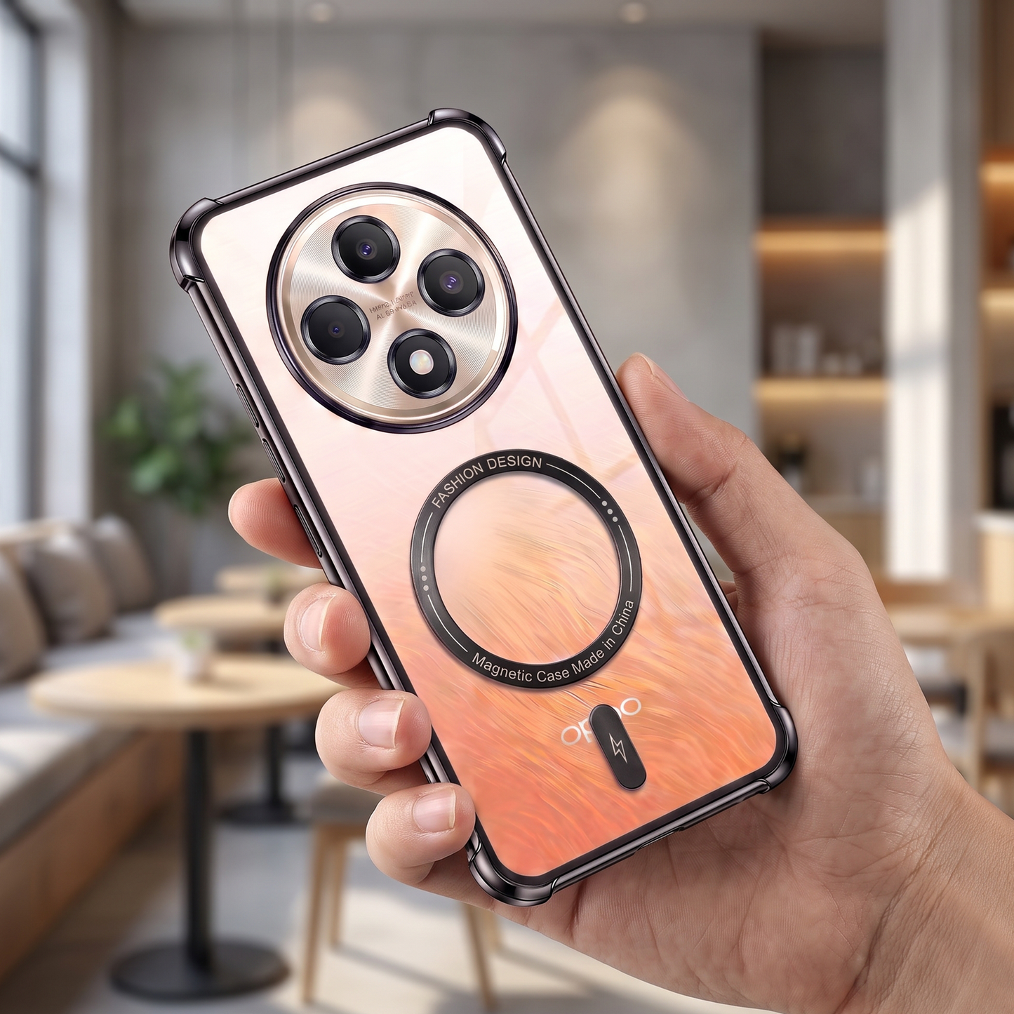 Oppo Reno 12F 5G Premium Magnetic MagSafe Shockproof Airbag Case